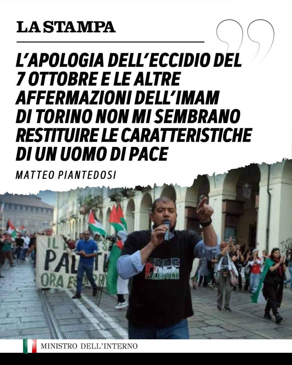 Matteo Piantedosi tweet media