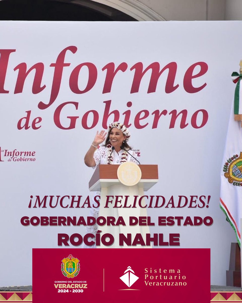 Nuestro más grande reconocimiento a la Gobernadora del Estado, <a href="/rocionahle/">Rocío Nahle</a>, por los resultados de este primer año de trabajo.