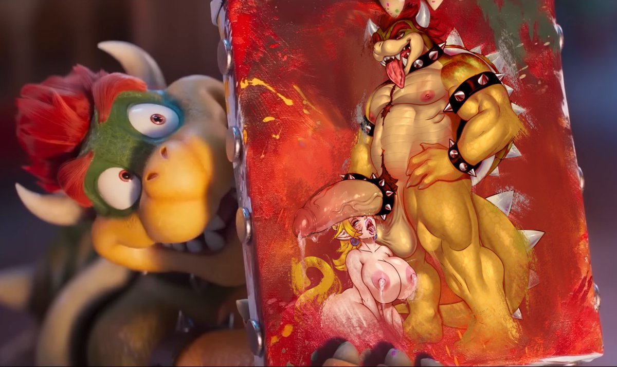 M_Laulauu's tweet photo. Bowser is a great painter…isn’t he? 🎨 https://t.co/hBWU6kVXng