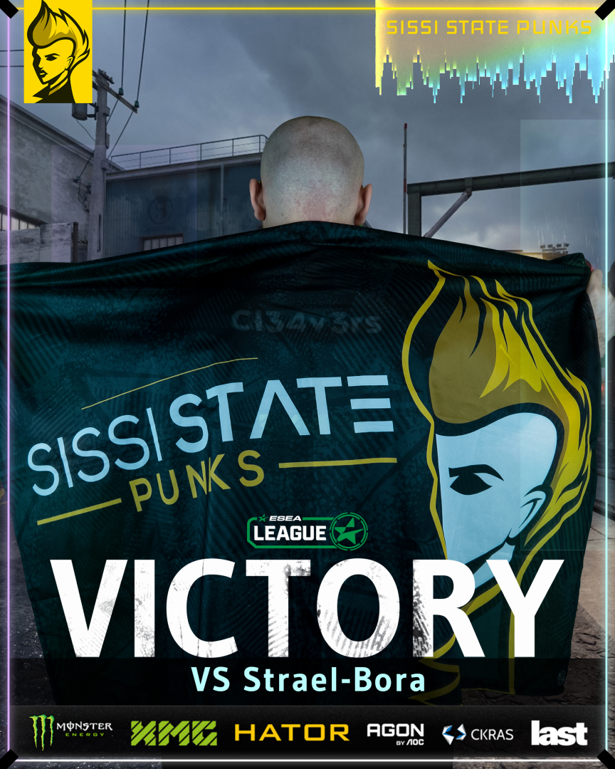 Matchday Graphics got lost today, but here is the first winning Graphic! 👀
We take down <a href="/StraelBoraSB/">Strael-Bora</a> 2-0 in the ESEA Playoffs and we continue our lower bracket run! 🤘

#SSPisPUNKROCK
