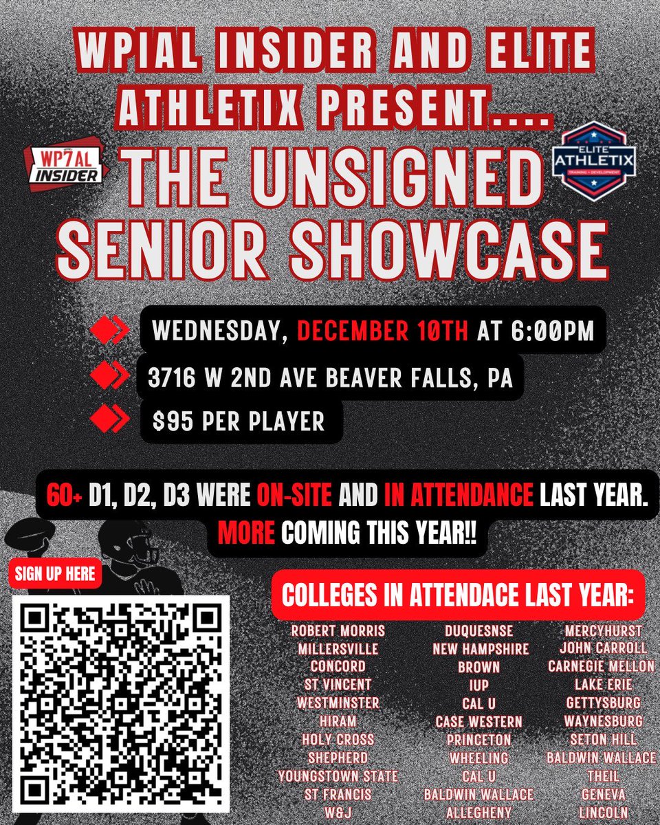 Your FINAL chance to earn an OFFER‼️🔥

Guys will leave with scholarship money this year just like they did last year. 

60+ college coaches will be in attendance. Come and EARN IT 😤

Sign up now: this WILL sell out.
link.baselinepro.com/TtA8BHH