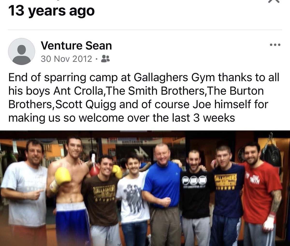 VentureBoxing's tweet image. 13yrs Ago When We Took Sean “MASHER DODD” Up To Spar Anthony Crolla For A Few Weeks Up In Bolton.. Time Flies Guys.. USE IT WISELY #TEAMVENTURE 🥊