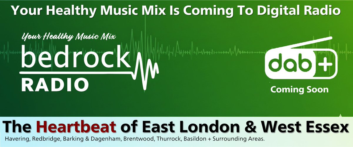 Coming soon to your DAB+ Digital Radio... 📻 Something starting with B... 

---  Soon reaching more of the 'Health Community' &amp; the local area on DAB+ Digital Radio ! 🎧 

The Heartbeat of East London and West Essex. 
bedrock.radio