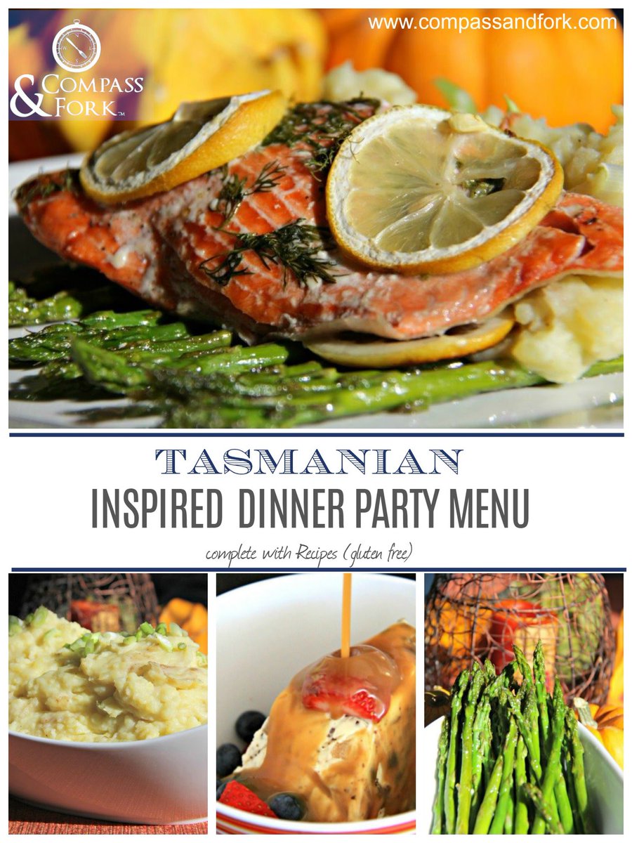 CompassandFork's tweet image. Celebrate Tasmania&apos;s Bounty with this Dinner Party bit.ly/2wmMGtE #dinnerparty #entertainingathome #glutenfree #recipes #tasmania