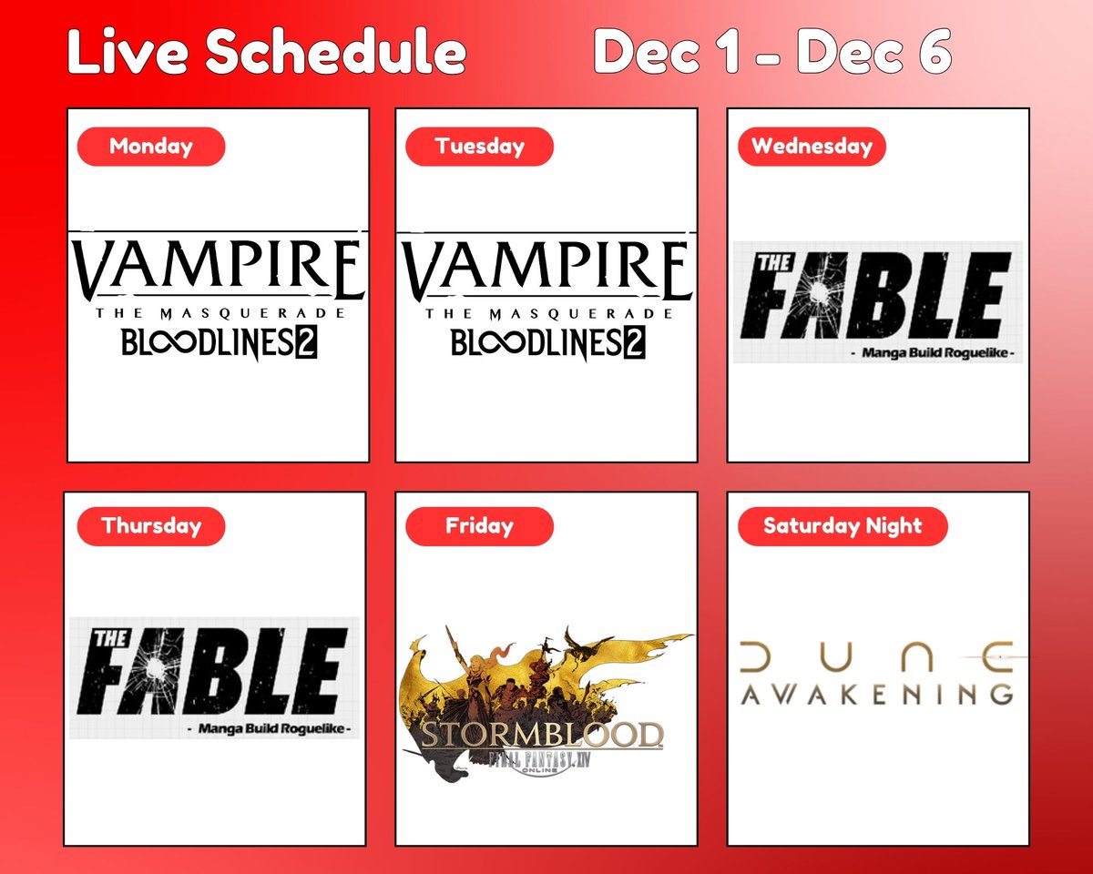 We should beat Bloodlines 2 this week, and I thought I'd sneak it an interesting manga building roguelike called The Fable. I think that's a really interesting concept, if they pull it off it might be a wonderful hidden gem!