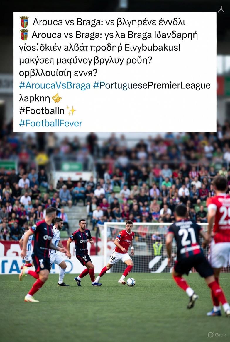 "🔥 Arouca vs Braga: When home passion meets Braga's strength! Who will win today's battle? ⚽ #AroucaVsBraga #PortuguesePremierLeague #FootballFever"