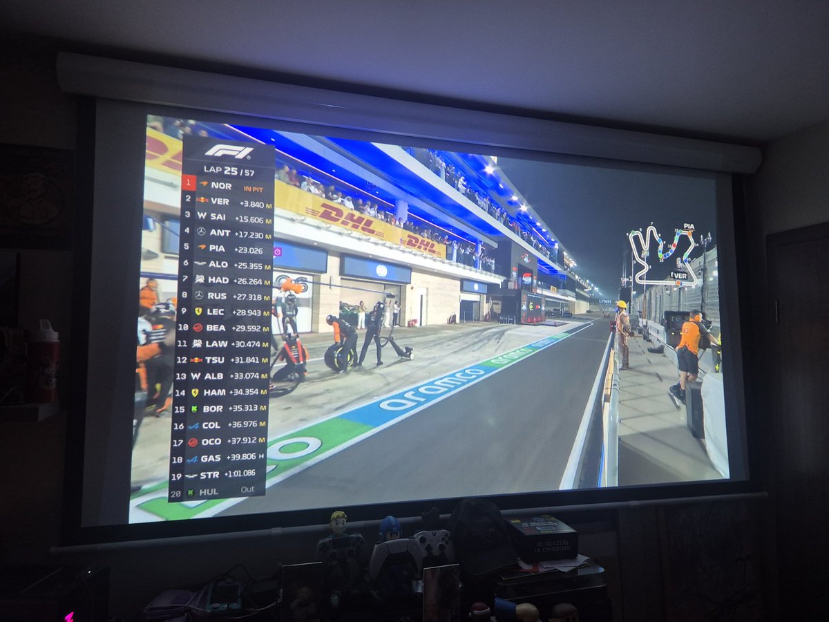 0Live_eviL0's tweet photo. @hmzrhmn Hamza, je viens de finir le GP en rediff.
Pourquoi Lando est pas DSQ en rentrant à la fin du tour 25 ?
Il fait 25 tours complets, passe la ligne (donc entame son 26ème tour sur les pneus du départ) ?

Voir les screen ci-dessous https://t.co/3q3Sh0nFGy