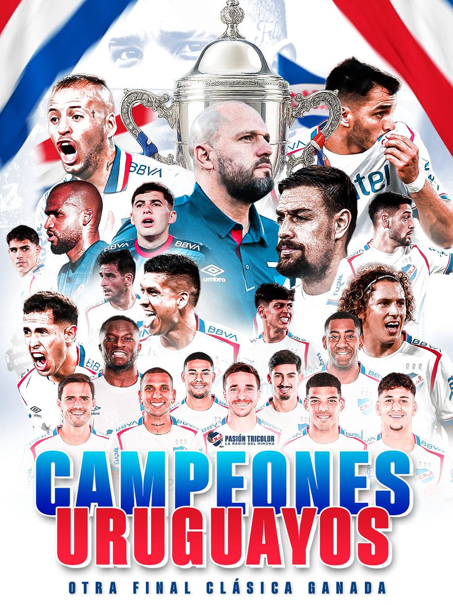 ¡¡¡NACIONAL CAMPEÓN URUGUAYO!!! 🏆🔵⚪️🔴

OTRA FINAL CLÁSICA GANADA!!!!

#168TítulosOficiales #NadieGanóMás