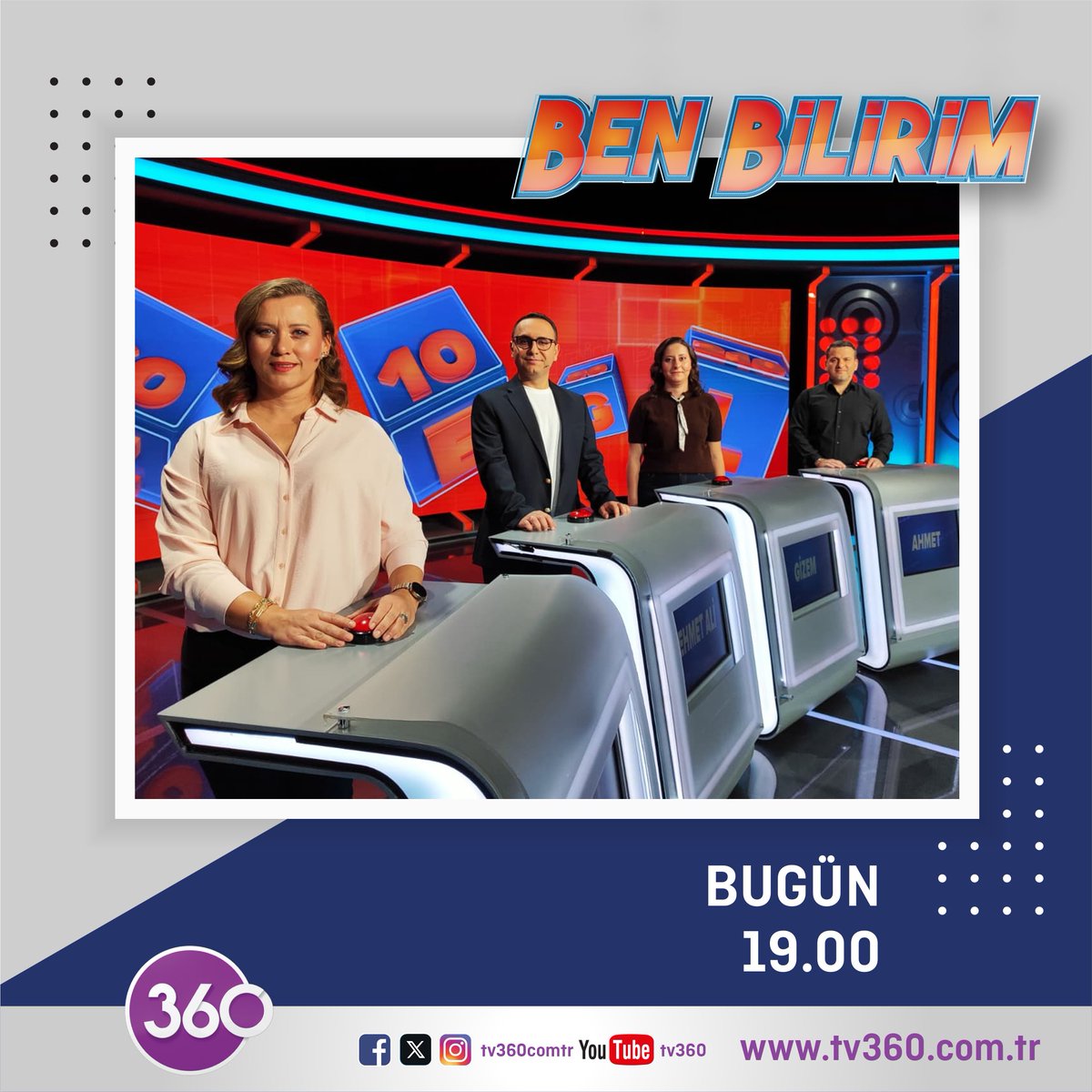 tv360comtr's tweet image. &quot;Ben Bilirim&quot; diyorsanız, ekran başına! 🎉

Eğlence ve bilgi dolu bir serüvene hazır olun! 👩‍👩‍👦Hafta içi her akşam 19.00&apos;da Alper Ateş ile bilgi dolu, eğlenceye doyacağınız anlar sizleri bekliyor. Kaçırmayın!📺

#Yarışma #Program #AlperAteş #BenBilirim #tv360