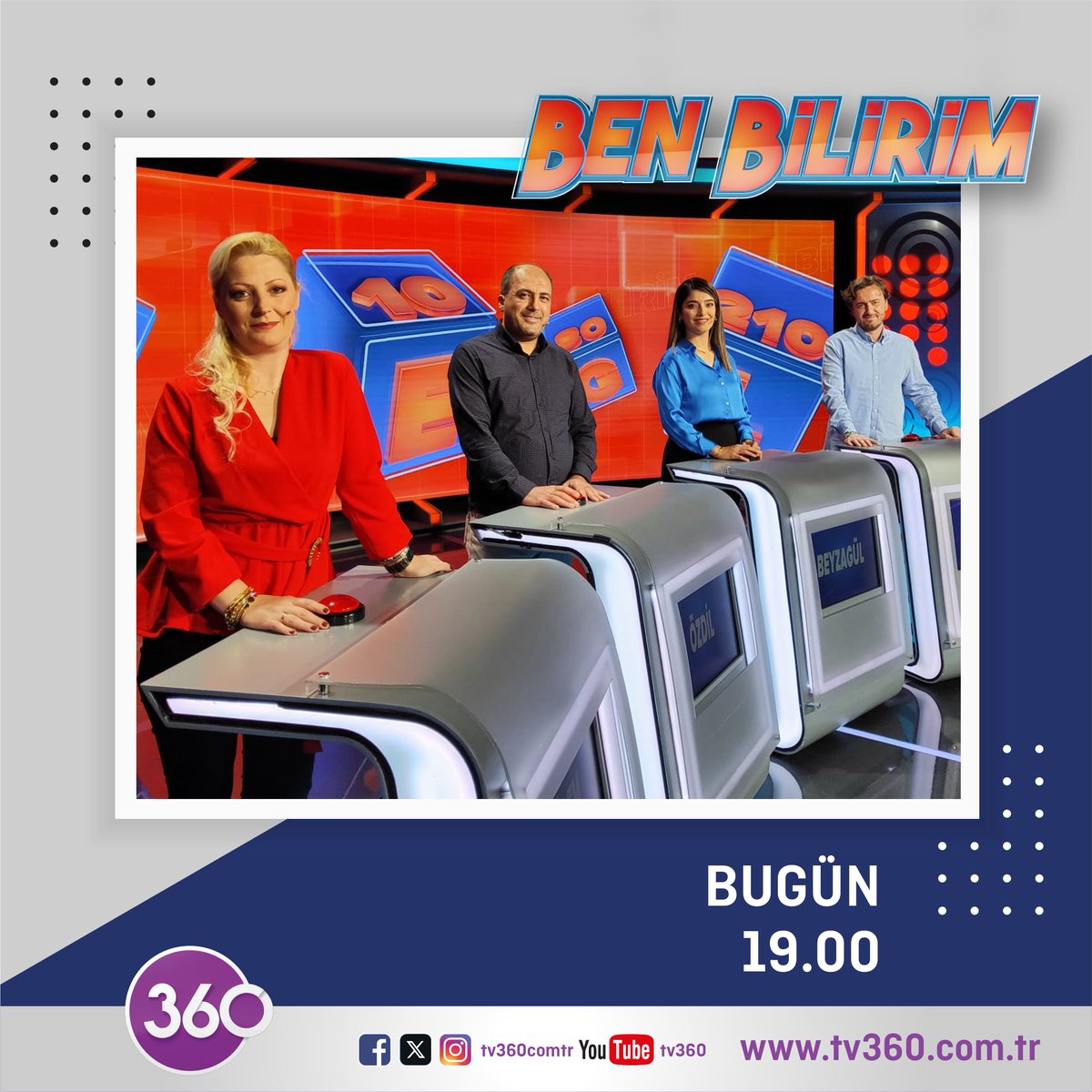 tv360comtr's tweet image. &quot;Ben Bilirim&quot; diyorsanız, ekran başına! 🎉

Eğlence ve bilgi dolu bir serüvene hazır olun! 👩‍👩‍👦Hafta içi her akşam 19.00&apos;da Alper Ateş ile bilgi dolu, eğlenceye doyacağınız anlar sizleri bekliyor. Kaçırmayın!📺

#Yarışma #Program #AlperAteş #BenBilirim #tv360