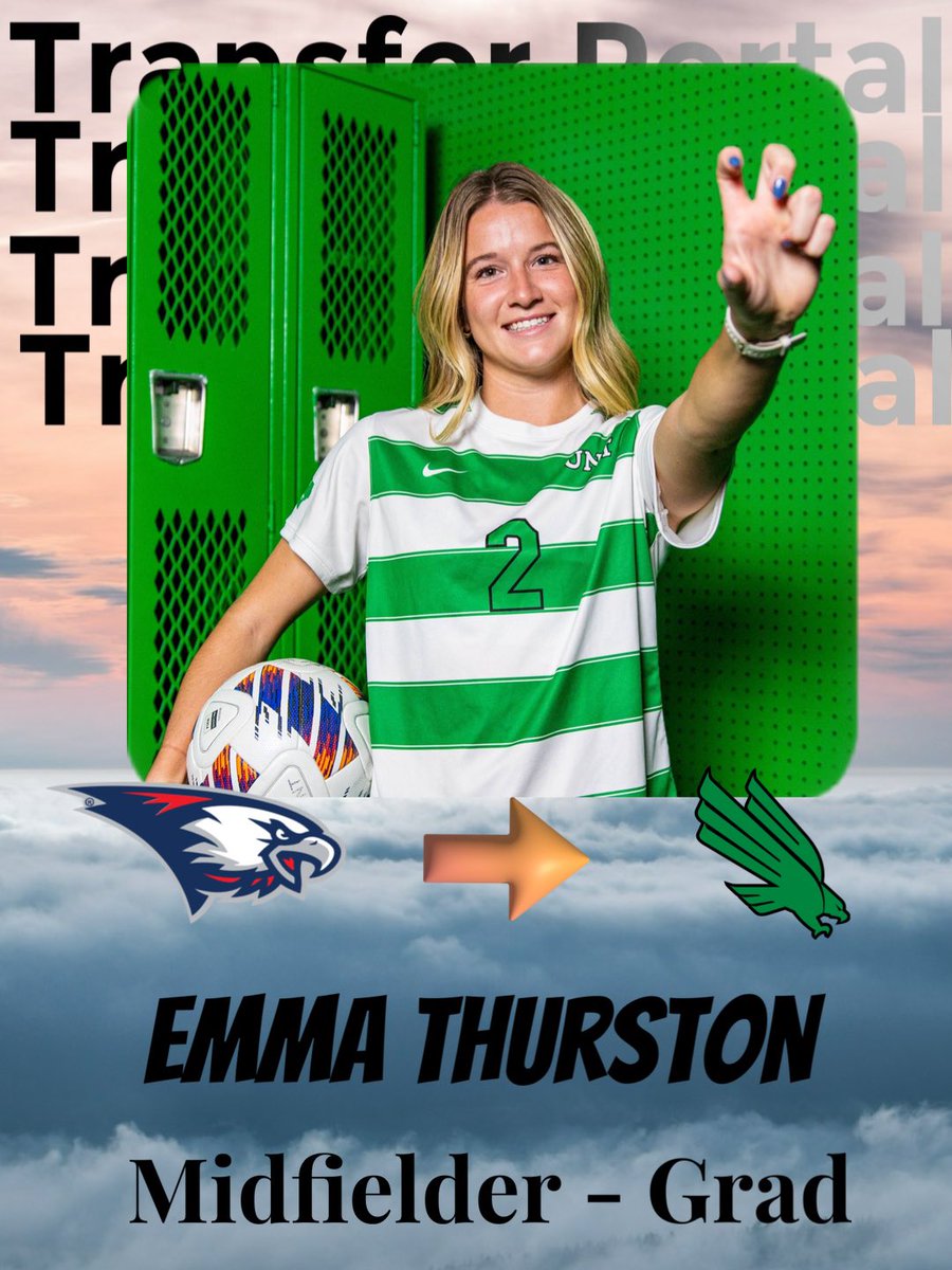 Southern Indiana transfer Midfielder Emma Thurston has committed to North Texas. 

Congrats <a href="/EmmaThurston7/">Emma Thurston</a>!!!