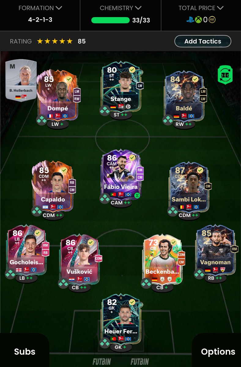 WolveExo's tweet photo. @dbess16 @s_jooona @FIFA22_INFO Nice One Thats my HSV P&amp;P (Not all Evos finished so the Futbin dreamsquad) https://t.co/GOGqo5svpb