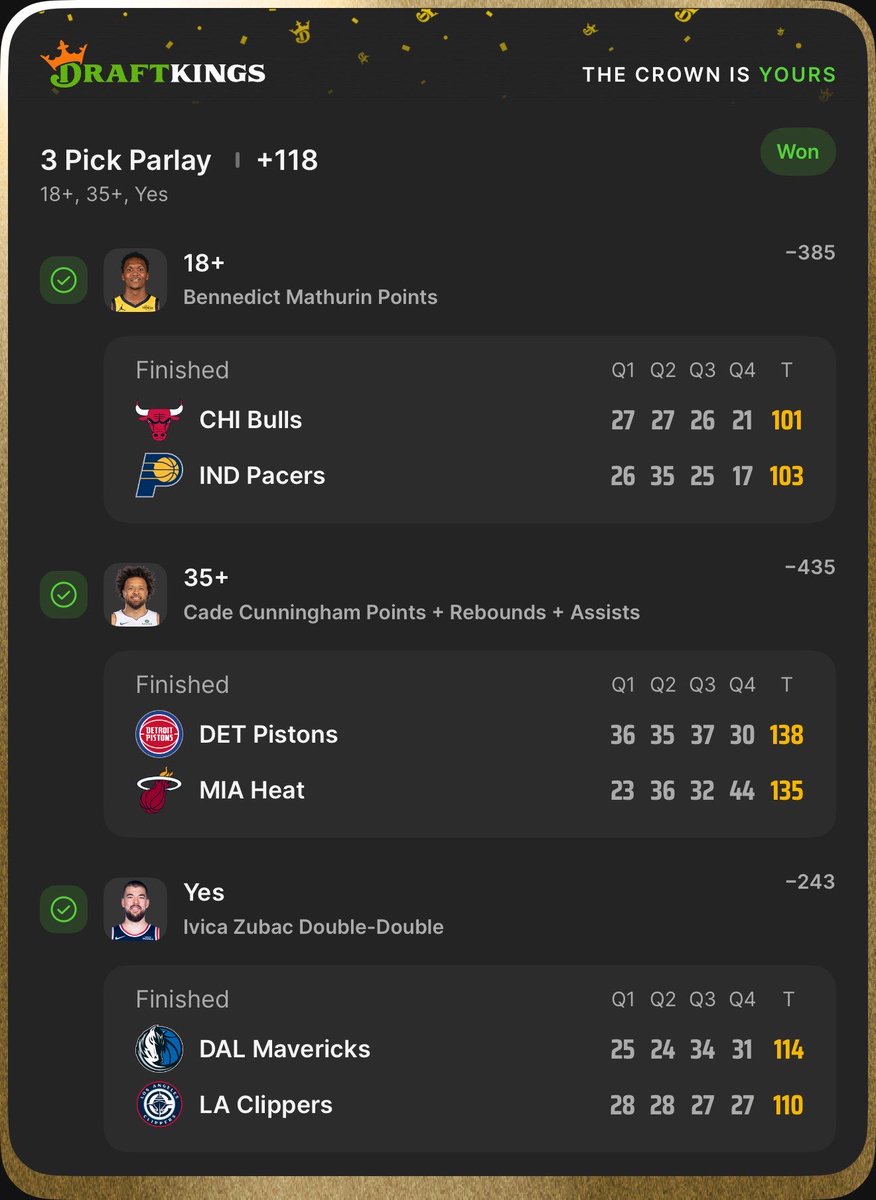 trinityanalytic's tweet image. Back-to-back days of “builder” hits from weekend NBA “Big Boards”!!

✅ Friday alt play
✅ Saturday alt play

Let’s run it back to finish the week strong — tonight’s play is in the discord for members!!