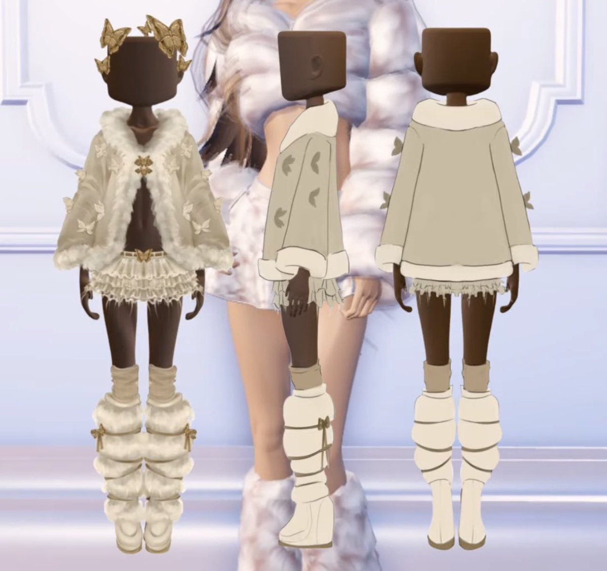 This beautiful moth-themed set concept is set to debut in the upcoming Dress To Impress Winter Update.
