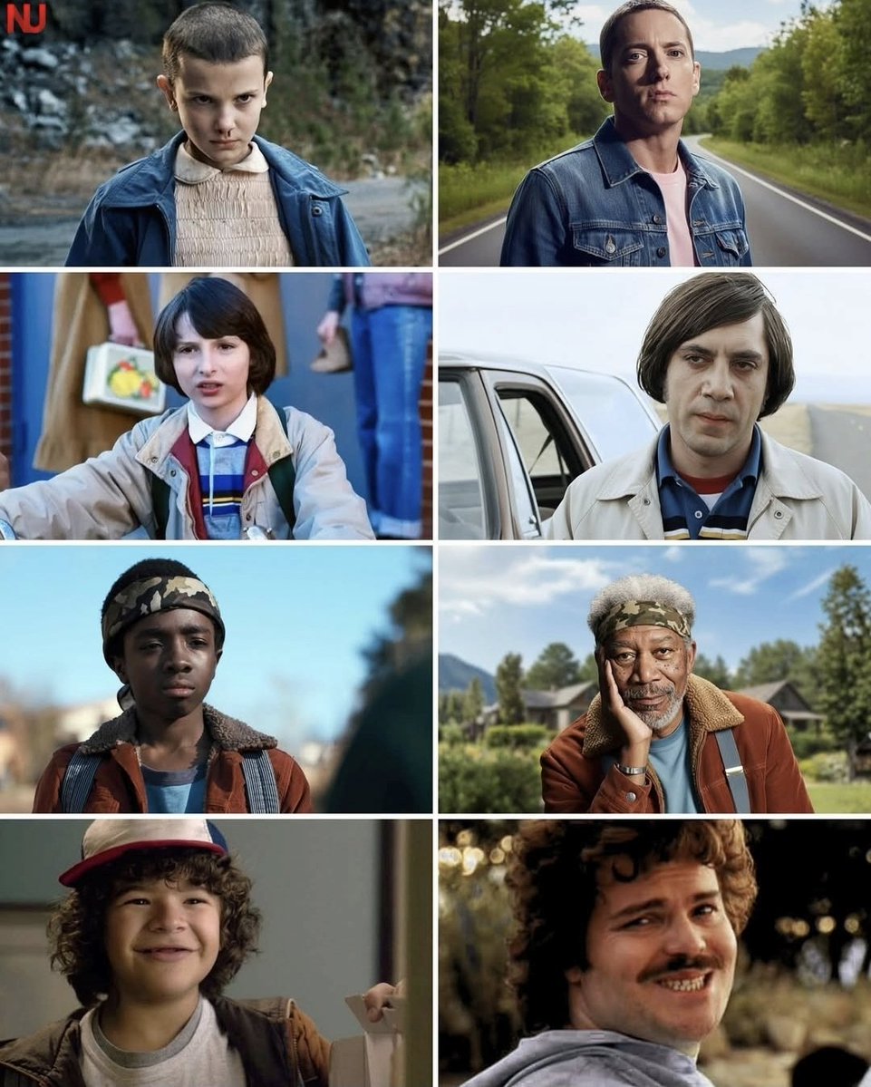 PlanetOfMemes's tweet image. Stranger Things cast at the 1st season and now.