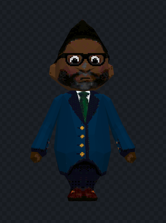 Robloxminer26's tweet photo. @ChicagosMayor I made a 3d model of you so I can make a video game where everything in the gift room gets stolen and the player has to go around chicago finding all the stolen gifts https://t.co/kav94gCRK3