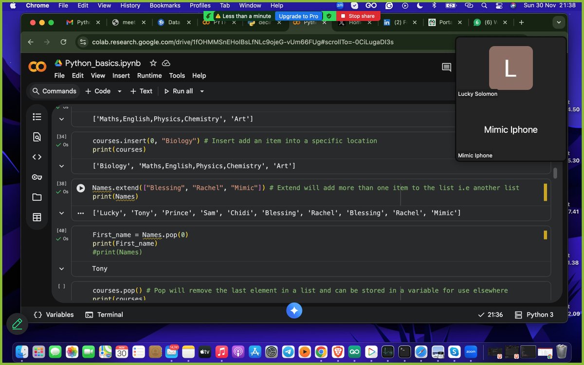 luckysolex1's tweet image. Today I had the honour to teach one of my coursemate @TSAcademyOnline and help him understand some key concepts in Python
In teaching others we learn more
Tech is all about team work and collaboration 
#DataScience #Python