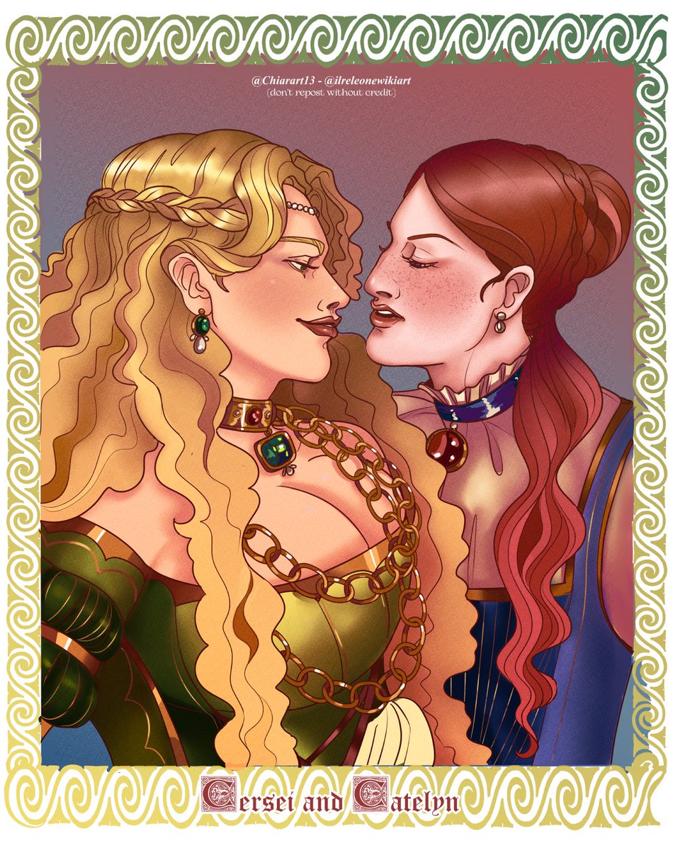 Chiarart13's tweet photo. Cersei and Catelyn - ASOIAF #sixships challenge
#cerseilannister #catelyntully #cerseixcatelyn #catsei #cerseiweek2025 #housestark #houselannister #housetully #sketch #ASOIAF #fanart #SixFanarts #mlm #yuri #lgbtq https://t.co/ZkkesPpQkv