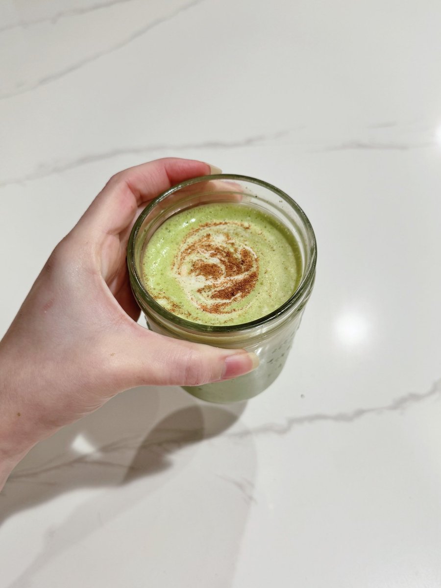 Tried making a sweet potato matcha latte, might not be perfect but tastes like thanksgiving lol