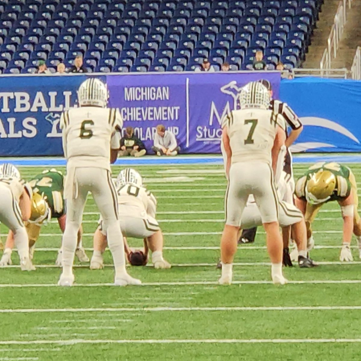 Snooze2you's tweet photo. Halftime. West Catholic 28, Notre Dame Prep 7. #Division5 #mhsaafb https://t.co/D6kL04ZCdU