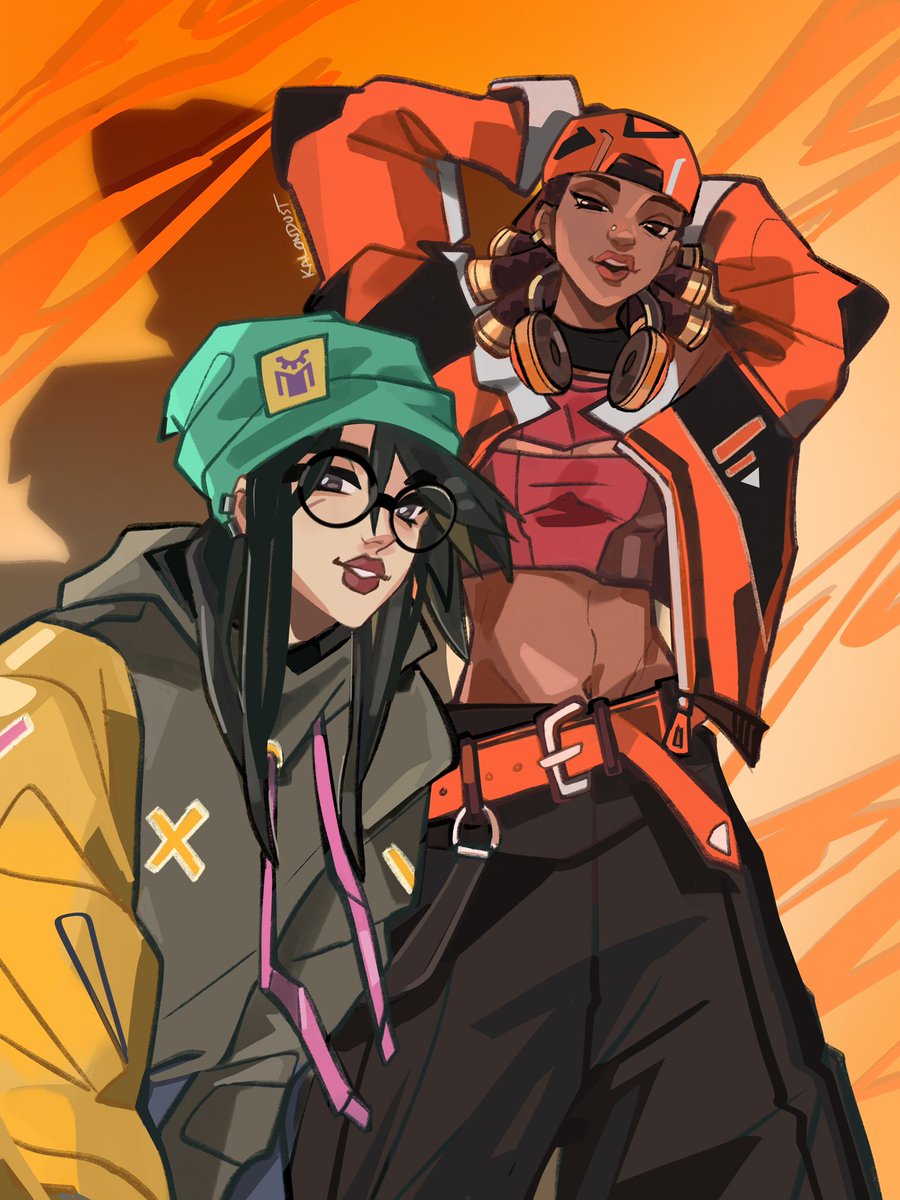 nanoxdust's tweet photo. some fashion 

#nanobomb #VALORANTfanart https://t.co/KLnDSoldB9