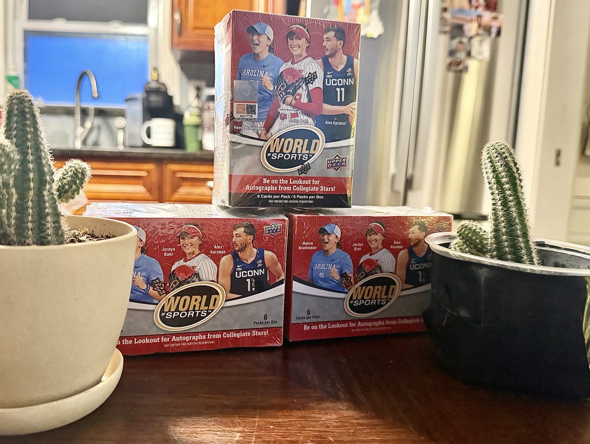 javvybing27's tweet image. Curiosity buy. 
Caught these on sale for Black Friday. 
2 @ $13/each, 1 @ $11. 

Let my curiosity satisfy yours.
(pause 😂)

@CardPurchaser 

Hits below ⬇️ 

#thehobby 
#UpperDeck
#WorldofSportsVol1