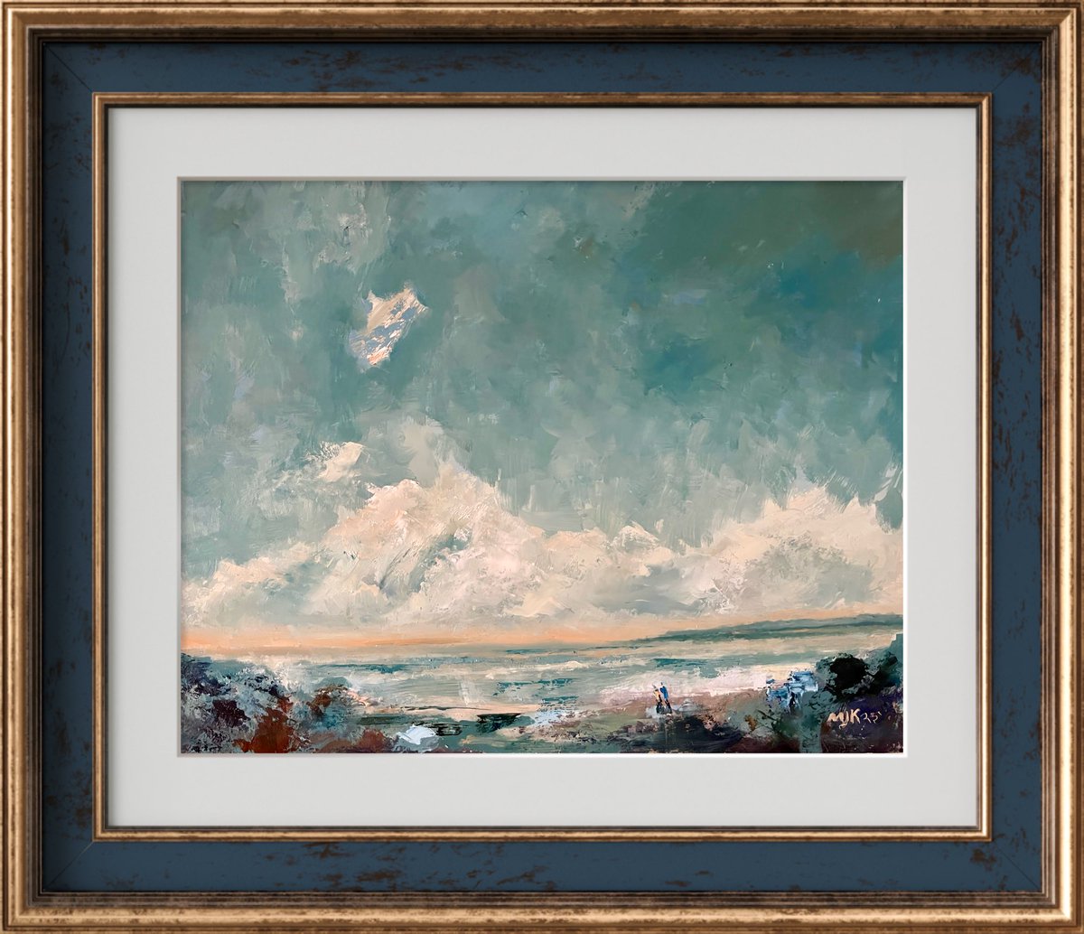 Rocky Shore: 11x14 oil on board.