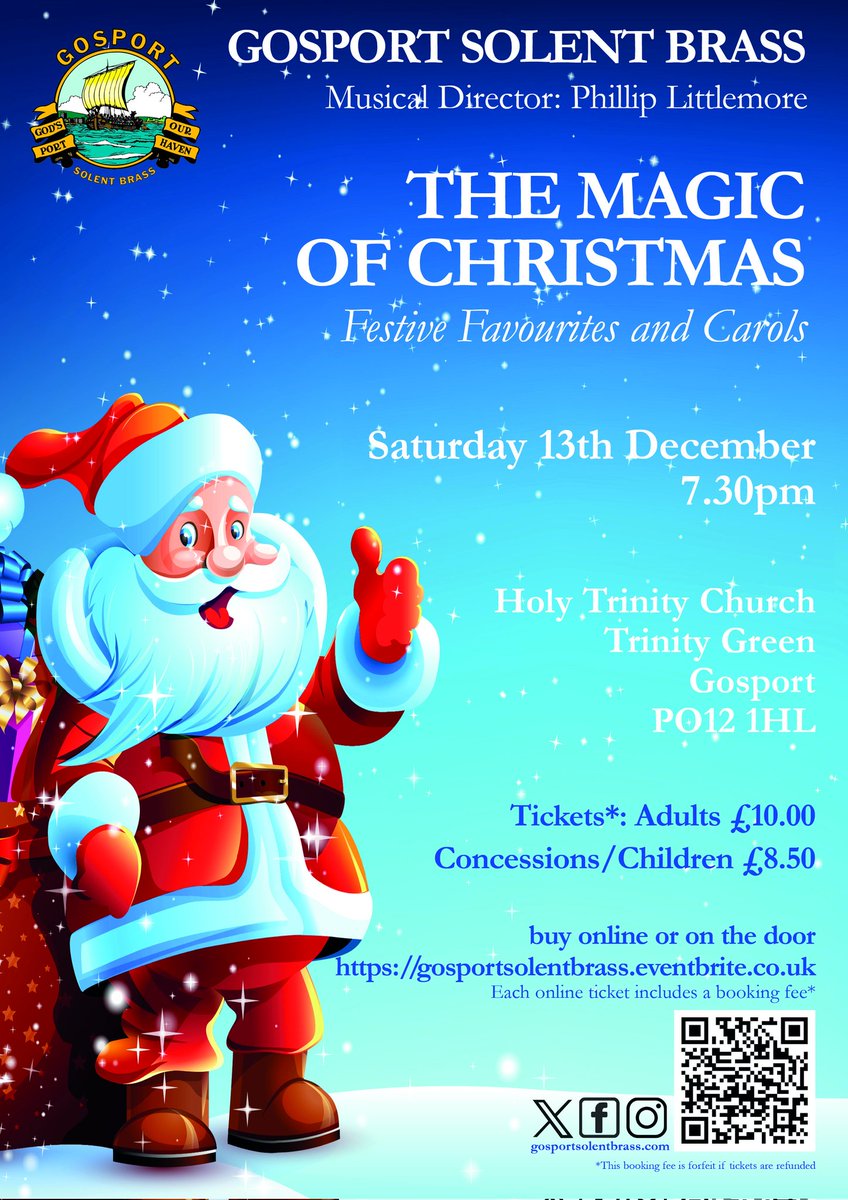 Tickets are available from: gosportsolentbrass.eventbrite.co.uk