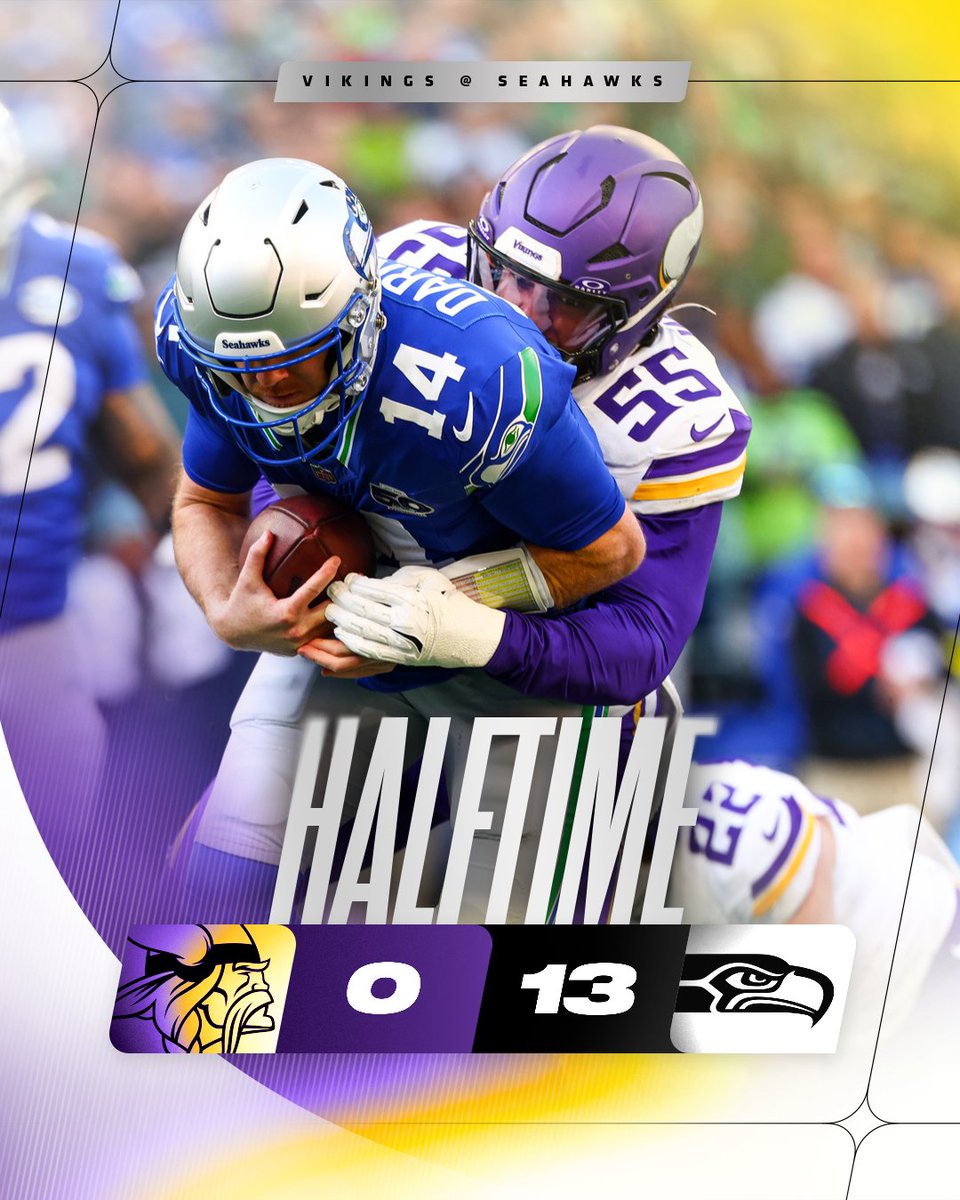 At the half in Seattle 