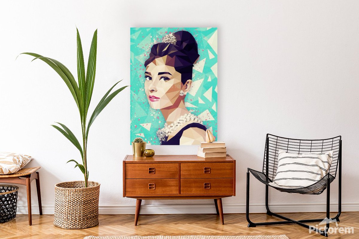 Maykaienova's tweet image. THE HEPBURN CLASS_ also available  #pictorem pictorem.com/176436/THE%20H… #art #pictoremdecor #blackfriday #cybermonday #lowpoly #audreyhepburnart #art #homedecor