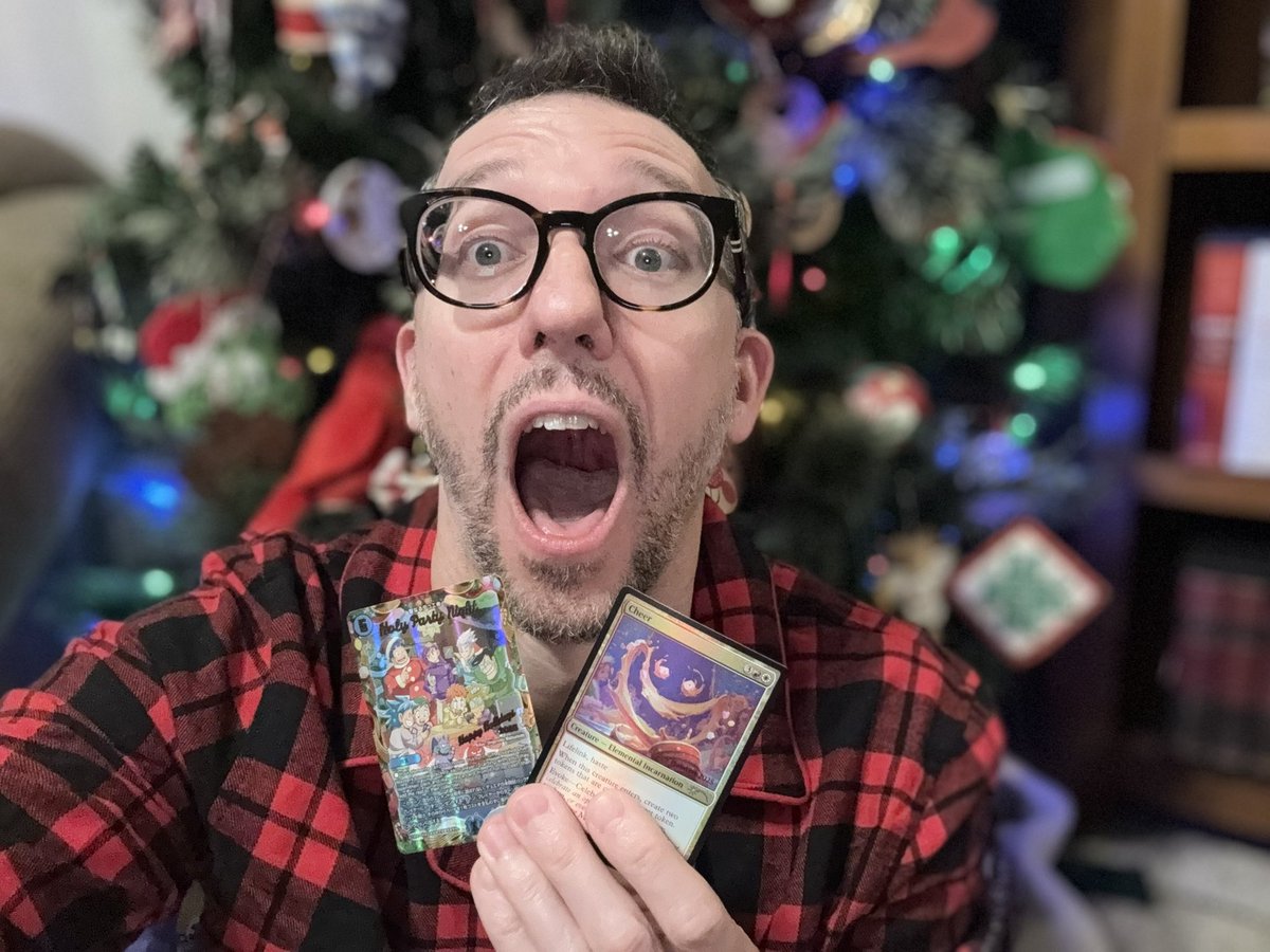 MikeWildspeaker's tweet photo. Thank you from the bottom of my heart, @wizards_magic, for this holiday card. It’s such a special gift that makes me feel so appreciated as a member of this great community. 🥹

It’s the incarnation of Cheer. Well done, y’all. 🫶 https://t.co/Qeif5hlpTH
