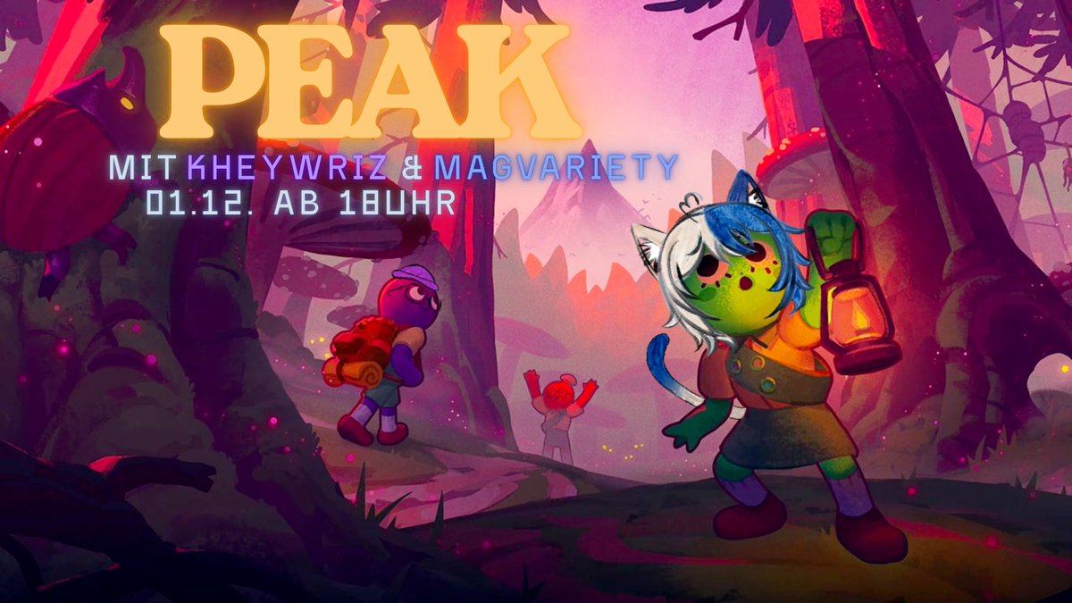 ❗️Eilmeldung❗️
🏔 Der Berg ruft.
Morgen um 18:00 Uhr klettern @magvariety und ich auf den Berg von Peak, mit dem neuen Roots Biom.
Es wird krass, es wird hype und du bist dabei 🫵
Stream start Morgen 17:00 Uhr auf Twitch 💜

Danke an @magvariety für das krasse Bild 💜