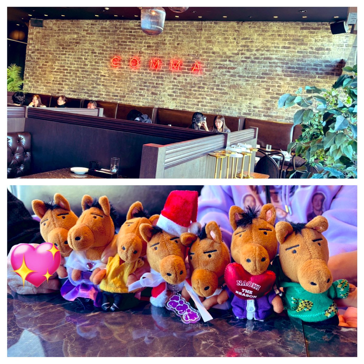 AKIRA_YUN_2's tweet photo. 昨日は推し仲間💜と…
例のお店🌈でランチ🍽️🙋♀️✨
2回目だけど〜
皆んなで来れて良かった💜
サプライズも成功⭐️✨👍
喜んでもらえて嬉しい☺️
勿論…💖直己くんが座ってた席に座った🙌🙌🙌💜
#激推しチーム直己
#THECOMMA https://t.co/jJnqMZ4Sjp