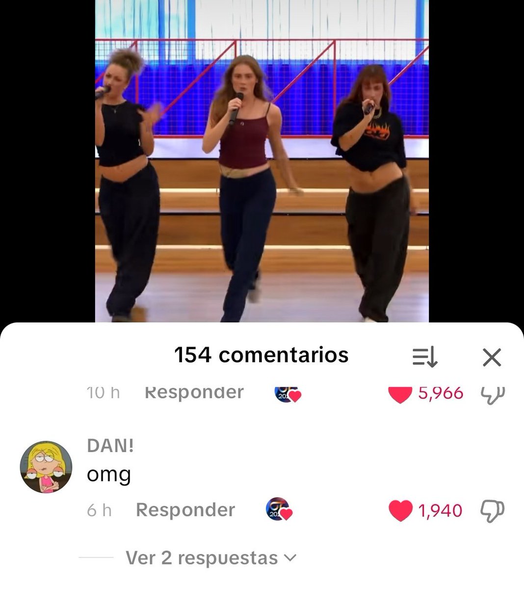 sinniga_'s tweet image. una cuenta con 2M de seguidores comentando el pase con bailarines de "Where is my husband" 💋♥️
#OTDirecto30N