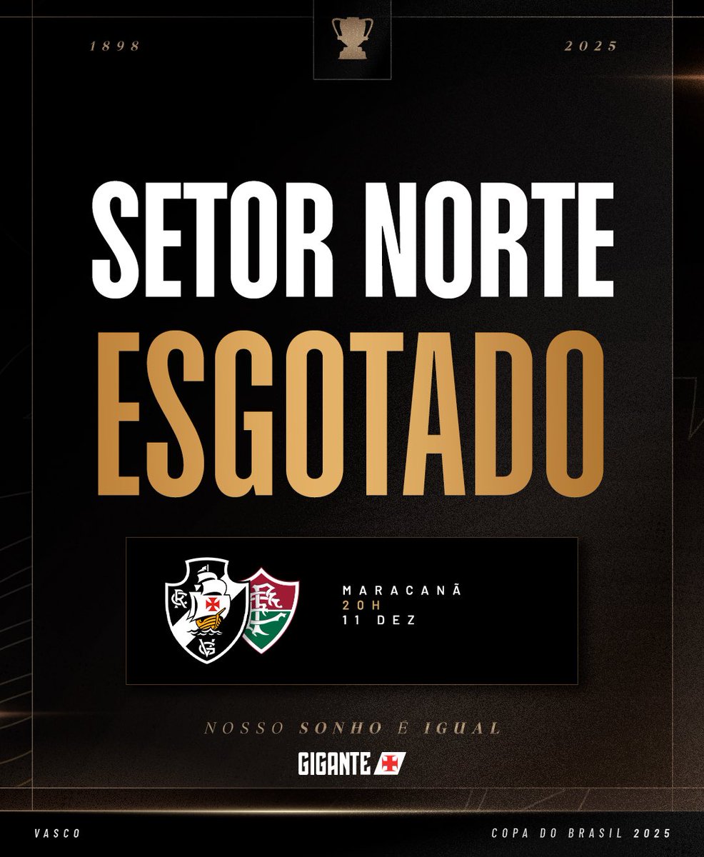 sociogigante's tweet image. O Maraca vai ferver! 🔥

Setor Norte esgotado! A torcida vai lotar e você não pode ficar de fora. 💢

🏁 Corre pra aproveitar a Black do Gigante: planos com desconto e ingresso pra semi disponível só pra sócios. 

🫵🏟️ Associe-se HOJE e garanta seu lugar nessa decisão!…