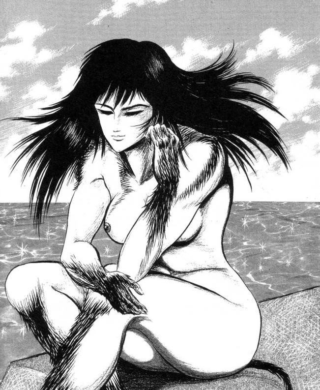 A rare moment of serenity...

No more violence, no more worries and no need to be part of a world that has no place for monsters. Being away on her own brings the most peace.