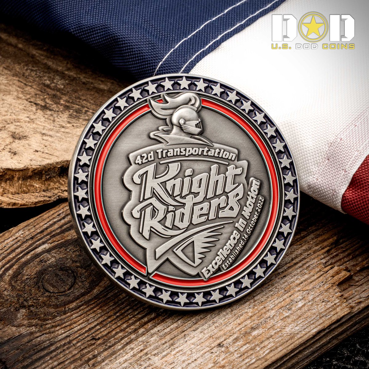 From the first mile to the final checkpoint, the Knight Riders prove that excellence isn’t claimed, it’s earned.

#USDODCoins #ChallengeCoin #MilitaryCoins #ArmyStrong #KnightRiders #42ndTransportation #CustomChallengeCoin #TacticalDesign #MissionReady #HonorInMotion #USDOD