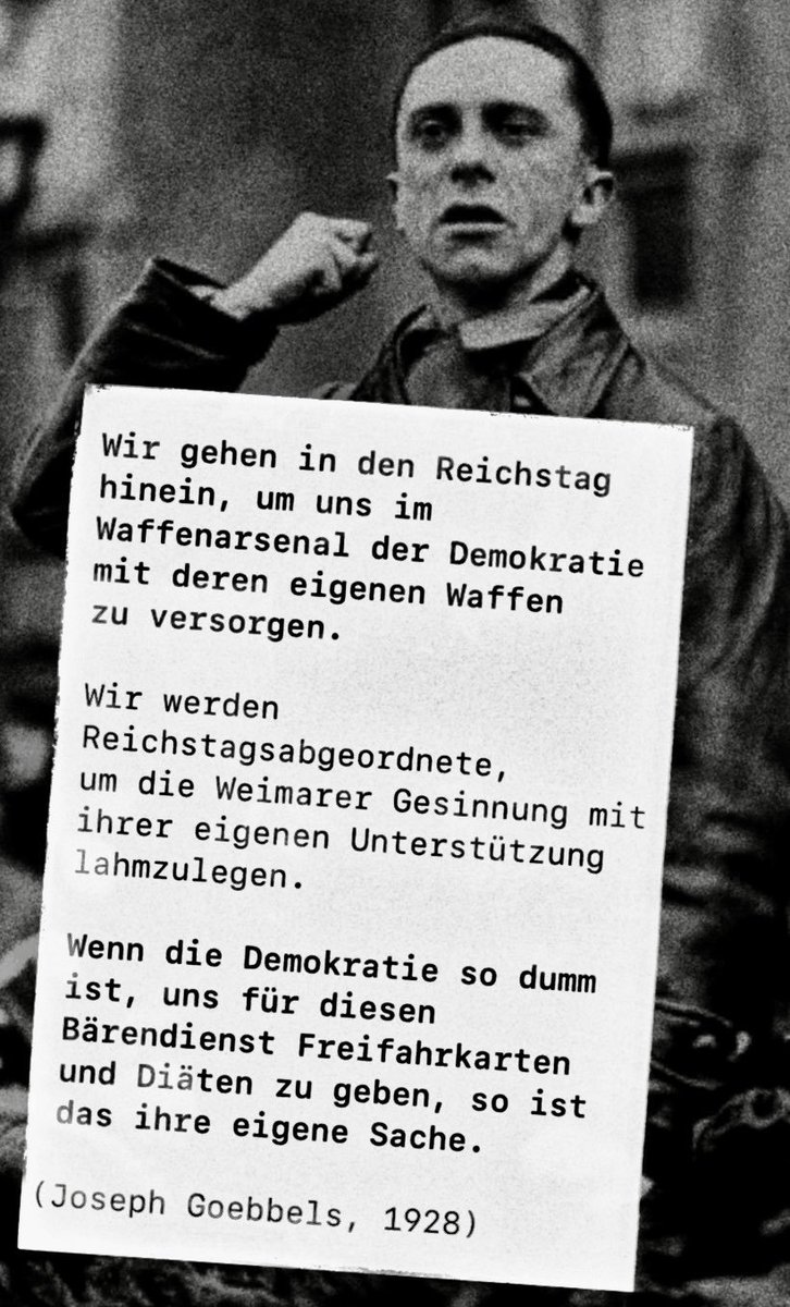 #FaschistenWerdenNurEinmalGewählt
 #afdFaschisten #afdVerbotSofort