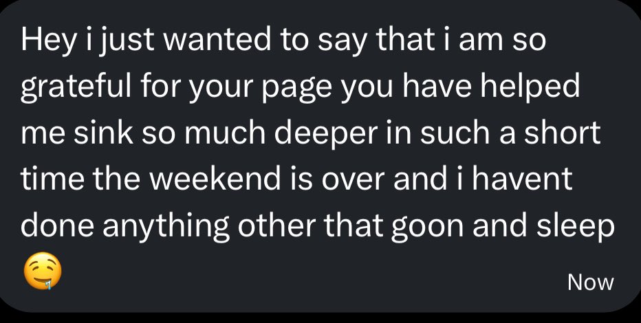 edging to DMs like this btw, I love being a big part of the reason you guys are beyond saving:3