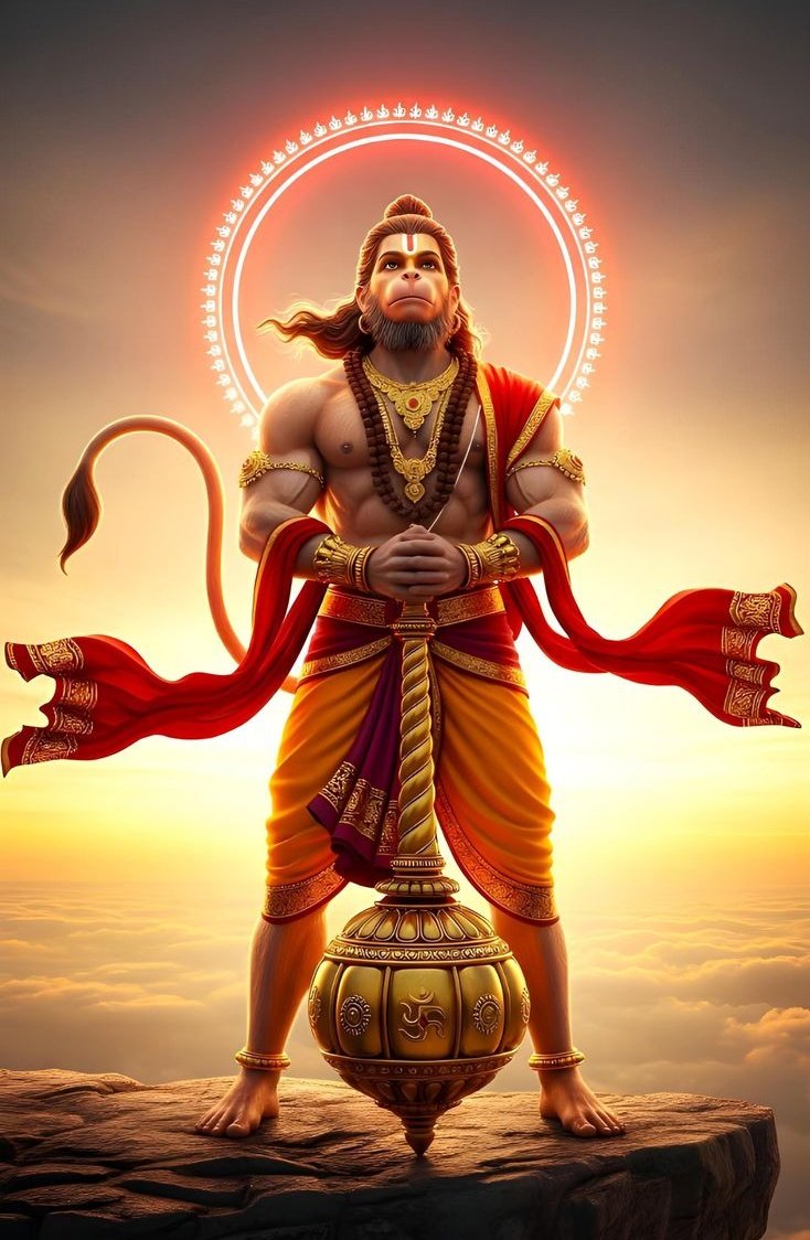 भूत-प्रेत पास नहीं आवे,
जब नाम महावीर हनुमान का गूँज जाए।

संकट कटे, भय सब भागे,
जहाँ बजरंगी की छाया छाए।

जय बजरंगबली 🔱
जय श्री राम 🚩