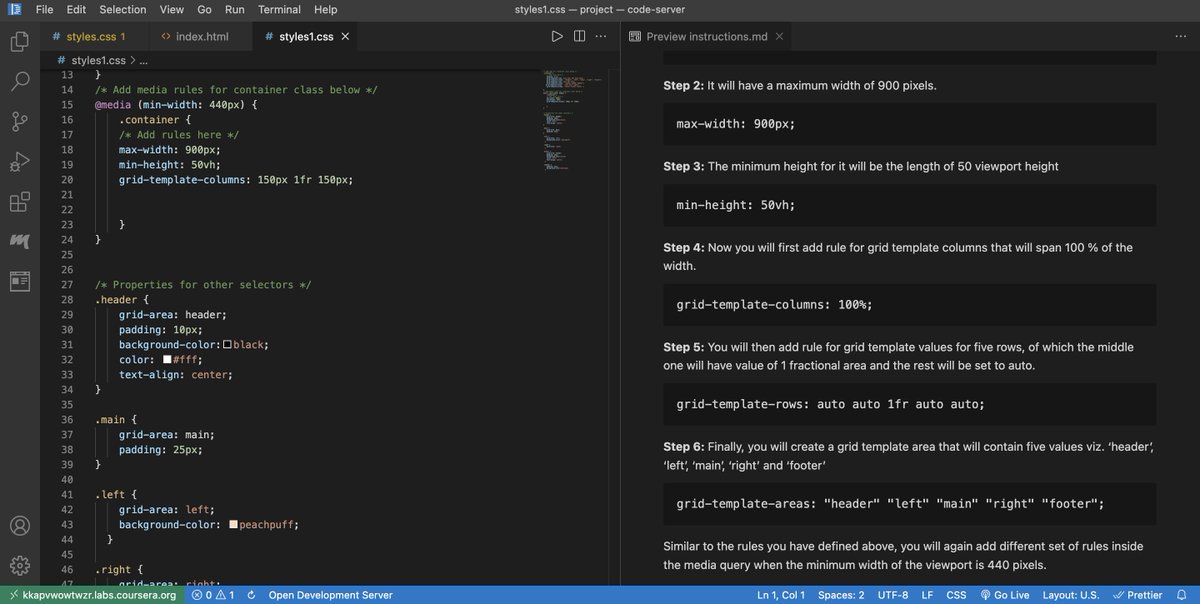 hajocodes's tweet image. Day59 #100DaysOfCode
Today I learned:
• #CSS  Grid and how it differs from Flexbox
• Built layouts with grid examples
• Grid template areas
• Common CSS selectors
• Selector specificity
• Combination selectors
