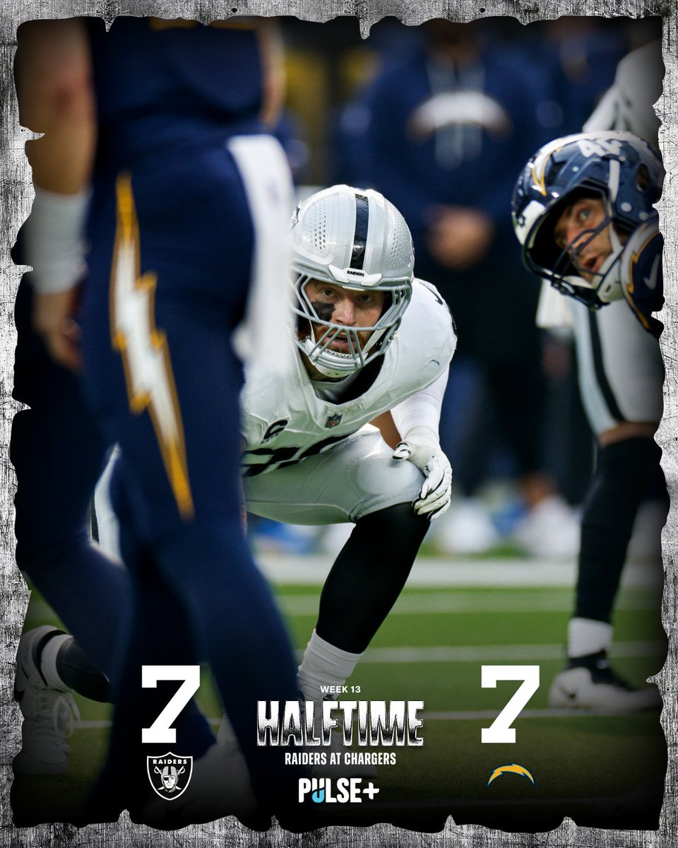 At the half. #LVvsLAC