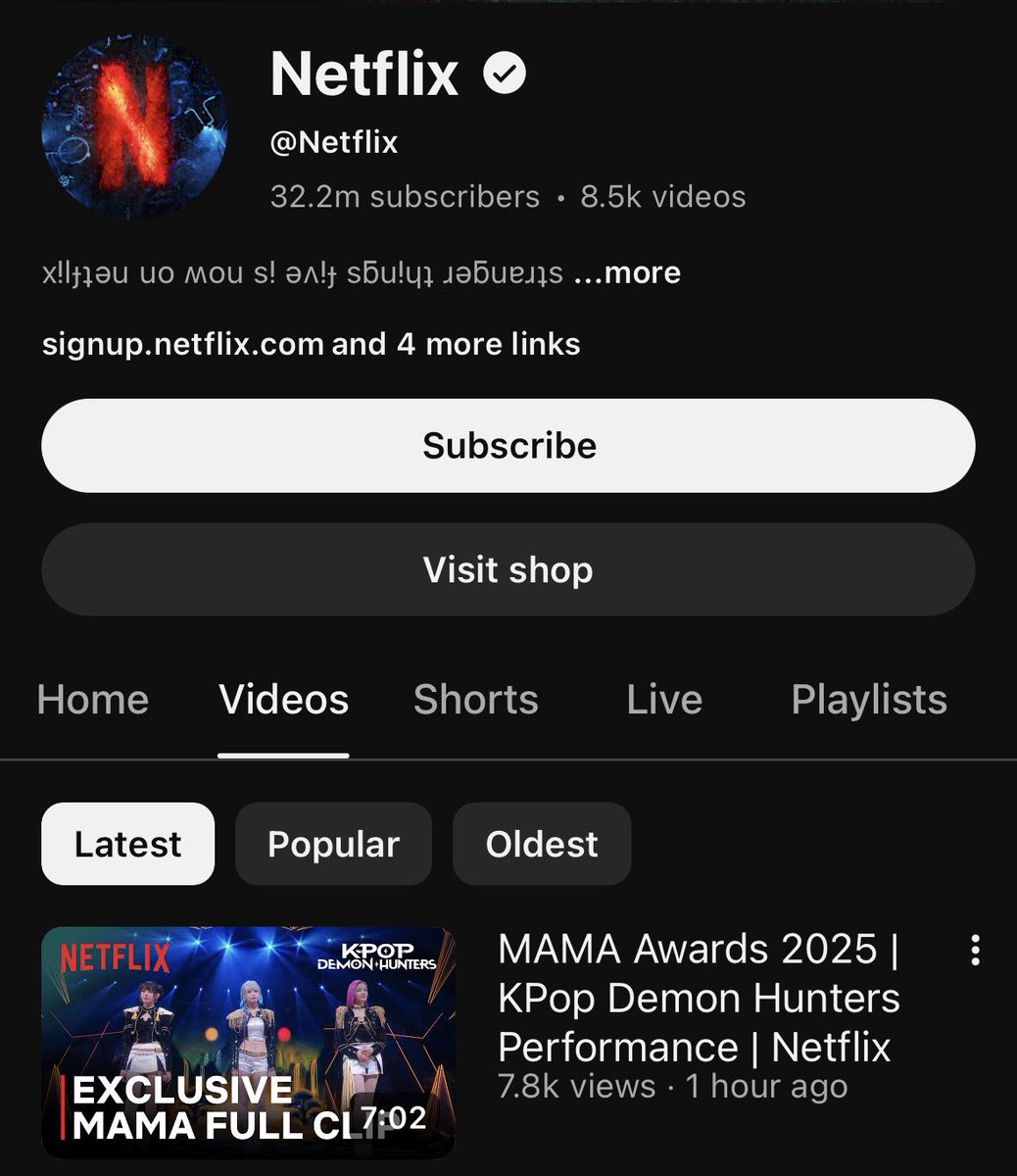 baemonsbase's tweet image. BABYMONSTER’s cover of ‘Golden’ by HUNTR/X at the MAMA Awards is being talked about so much that even the main official Netflix account decided to upload it to their channel on YouTube.