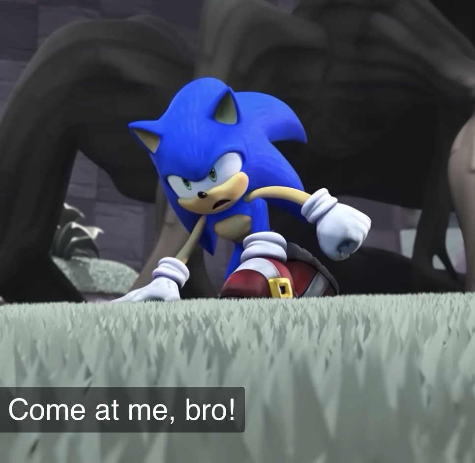 It was funny how Shadow mocked Sonic here😭