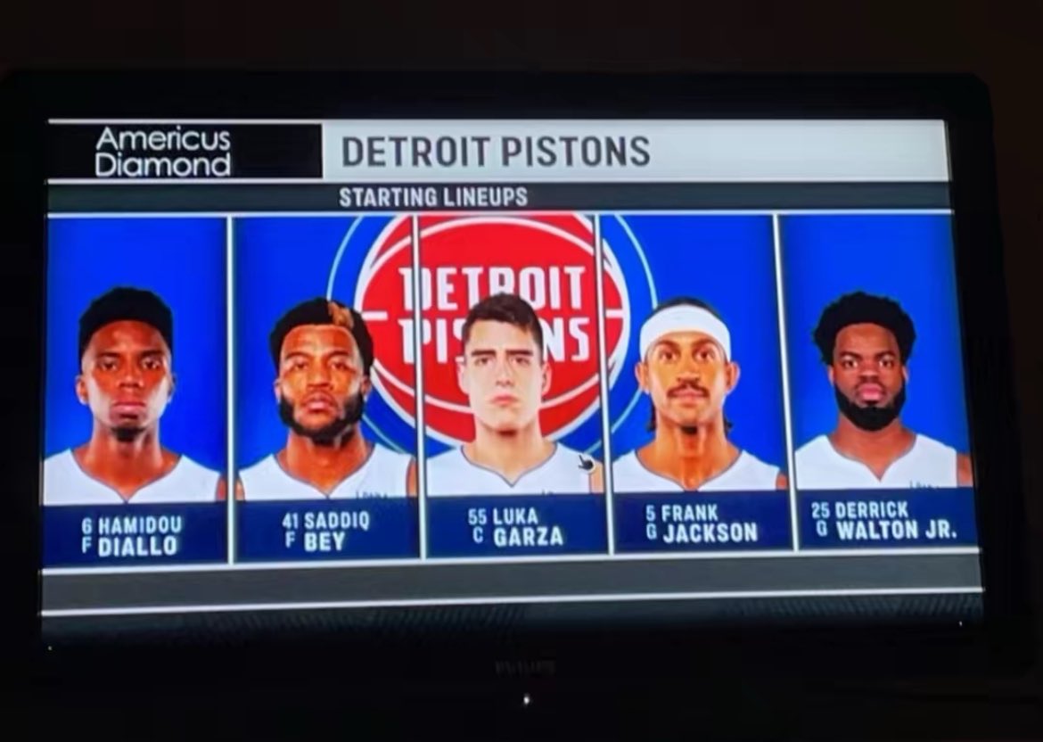 The fans who witnessed this starting 5 deserve getting to see the Pistons succeed! 🎉🙌

#Detroitbasketball