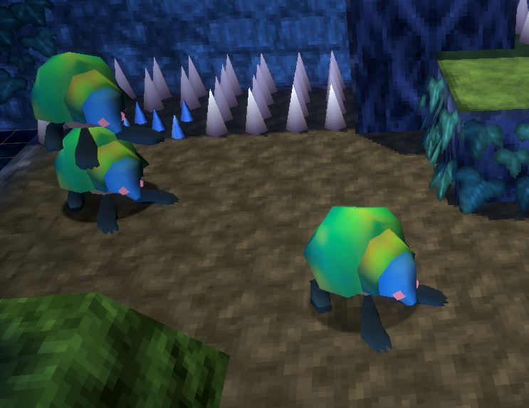 han_tani's tweet image. 8 days to angeline era!! Today... meet some of our little low-poly creatures!! We utilize a mixture of vertex colors and texturing to give them a kind of retro-modern flair.