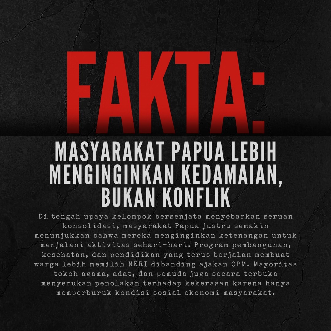 23juniii's tweet photo. Narasi Separatis menipu! Bintang kejora bukan legitimasi, Papua tetap NKRI.
​Masyarakat Bumi Cendrawasih Damai lebih memilih ketenangan dan pembangunan. Kekerasan separatis hanya merusak kondisi sosial ekonomi.
​#PapuaDamaiTanpaSeparatis https://t.co/H8yoedMJa7