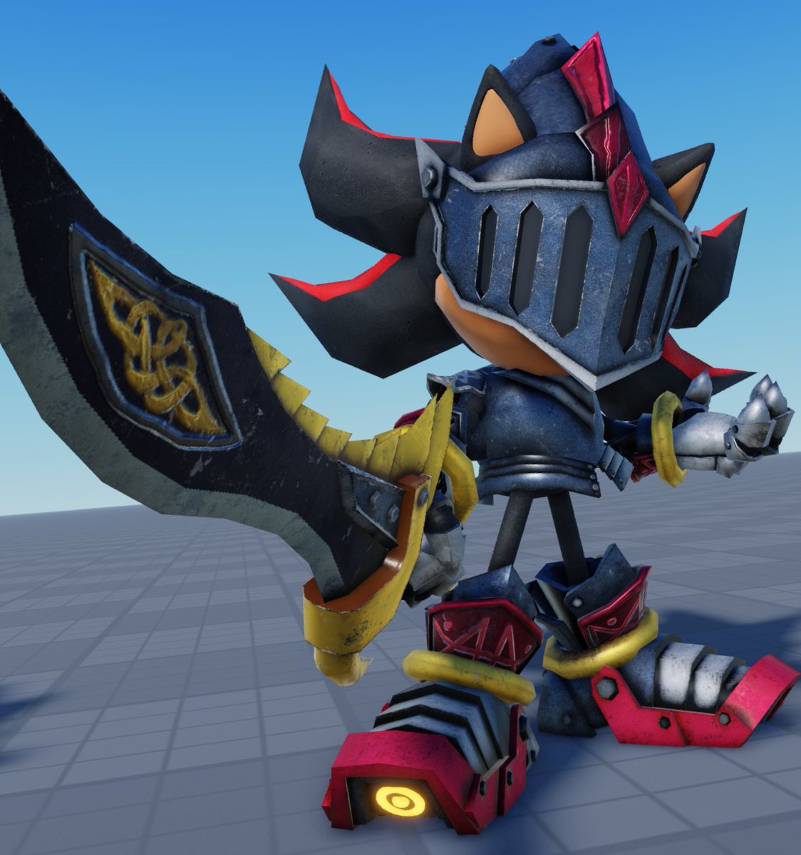 WhisksRestrict's tweet image. sir lancelot (knight shadow) cosmetic concept for outcome memories

shadow model belongs to om
#outcomememories #sonic #shadowthehedegehog #glaghorsesimulator50billion