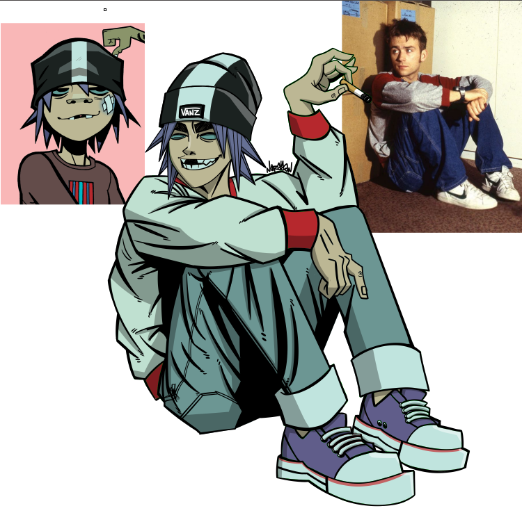 💊 #gorillaz #Gorillazfanart #gorillaztwt 
this wasnt meant to be done, just a way to clear the mind, but its almost done and maybe i could post the finished version tomorrow if everything is okay