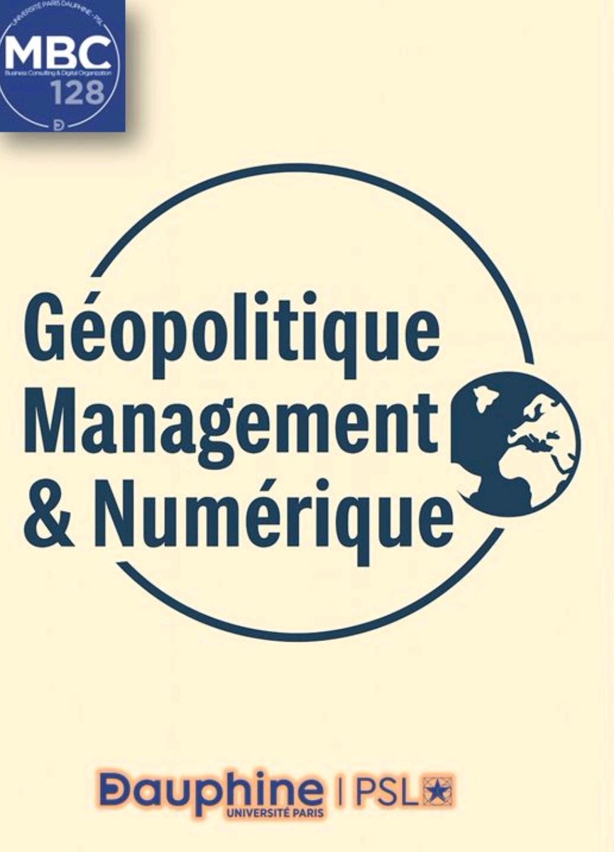 Rdv le 8 décembre à 18h30 pour le séminaire inaugural de notre cycle "Géopolitique, Management et Numérique" (GMN) ! <a href="/Paris_Dauphine/">Université Paris Dauphine - PSL</a>